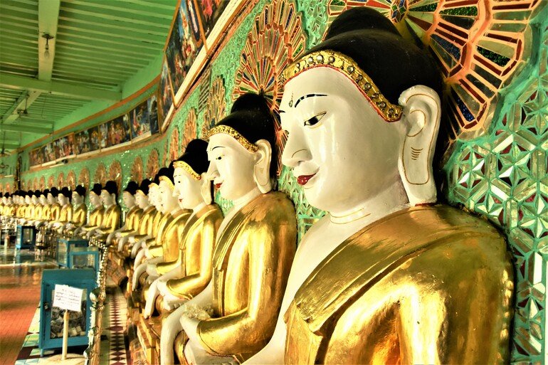 Que ver en Mandalay pagoda de 45 budas Que ver en Mandalay pagoda de 45 budas