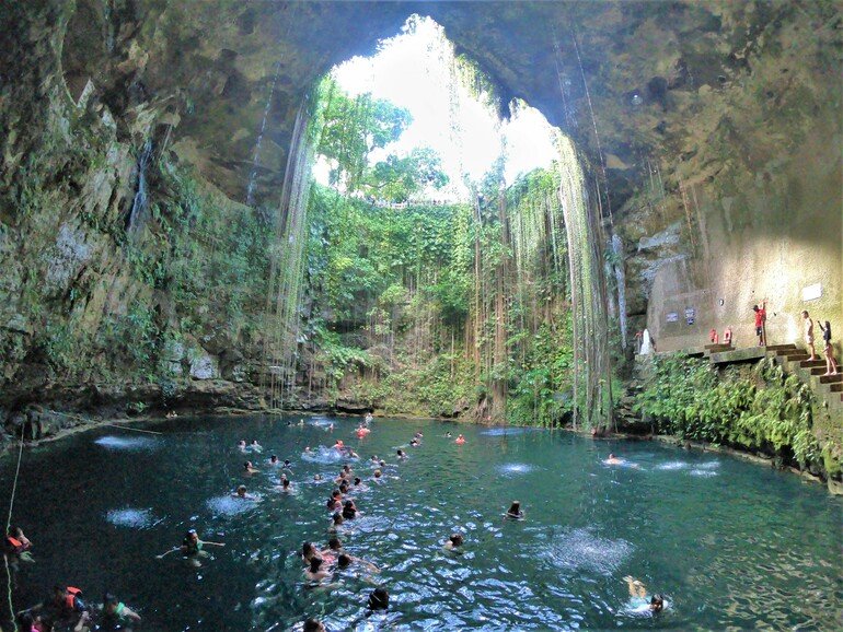 Viajar a Península de Yucatán por libre - Cenote Ik-kil