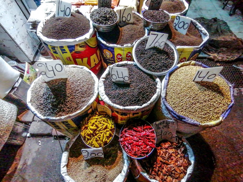 Especias en India - Comida típica india