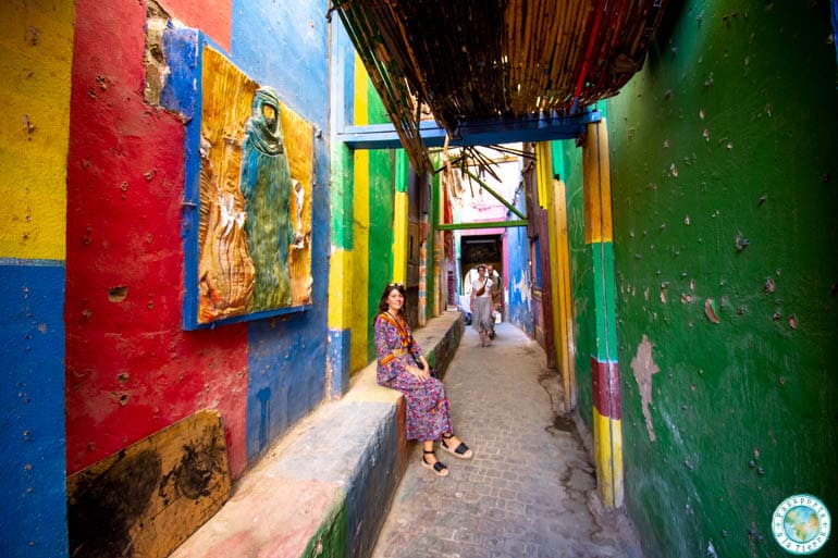 Calle del arcoiris en Fez